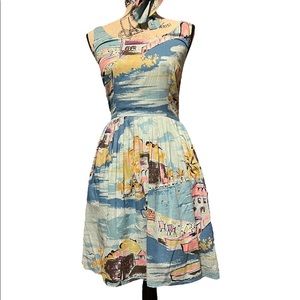 Boden Dress in French Riviera Pattern— women’s 6